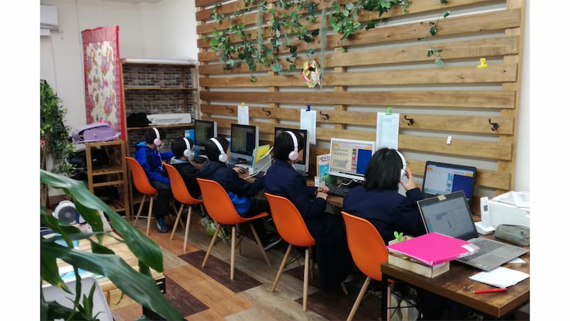 中学生授業風景